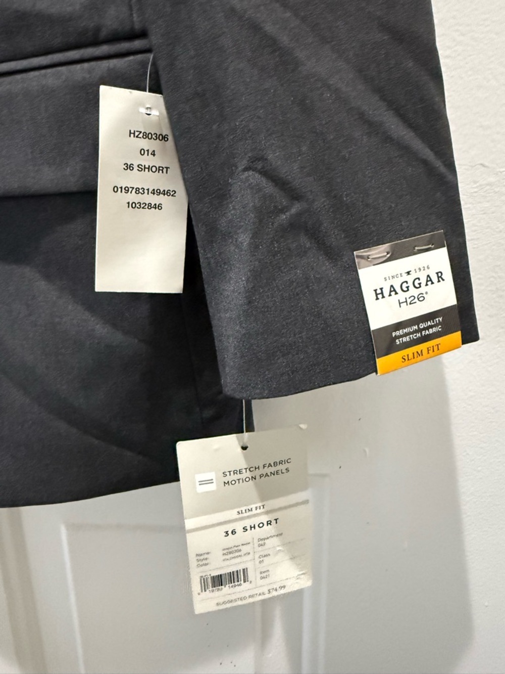 Haggar Men's Black Single-Breasted Sport Coat - Picture 2 of 7